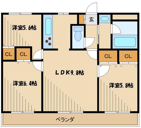 サザントゥリーIIの物件間取画像
